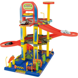 Turbo Racers Garage met Lift en 6  Auto's