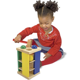 Melissa & Doug - Houten - Hamer en roll toren