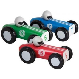 Jouéco Houten raceauto set van 3