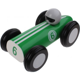 Jouéco Houten Raceauto 16 Cm Groen