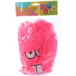 Fuzzybal Met Gezichtje Pluche 25 Cm Roze