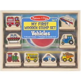 Melissa & Doug - Mijn eerste stempel set, voertuigen