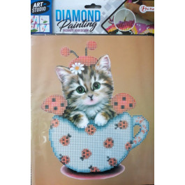 Diamond Painting Poes in kop