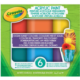 Crayola Acrylverf Oceaan Zonsondergang 6st.