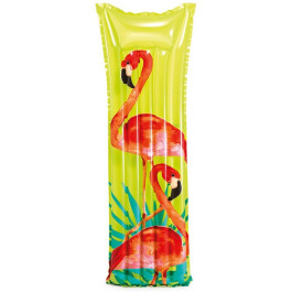 Intex Luchtbed 183x69cm Flamingo Green