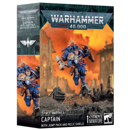 Warhammer 40K - Space Marines - Captain with Jump Pack and Relic Shield (48-102)
