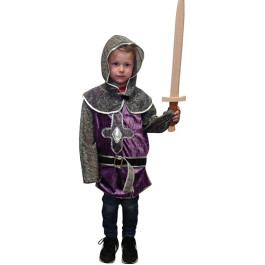 Ridderpakje paars (7-10 jaar)