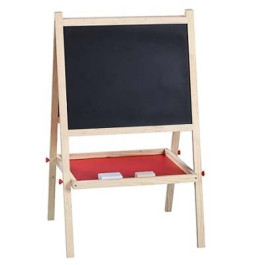 Groot Schoolbord hout 88 x 54 x 43cm (incl krijt en wisser)