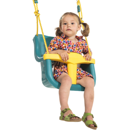 KBT Babyzitje Luxe Turquoise/geel