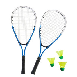 SportX Speed Badminton Set in tas (Blauw)