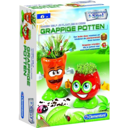 Clementoni Wetenschapsspel Kweek zelf je plantjes in deze Grappige Potten