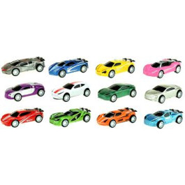 Turbo Racers - Raceauto set van 12st.- 7cm pull back