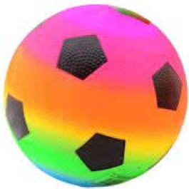 Gametime - Regenboog Voetbal 25 cm   