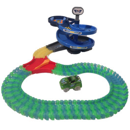 Magic Race met Draaispiraal (1 meter) Groen