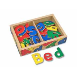 Melissa & Doug - Houten Alfabet Magneetjes - 52 stuks