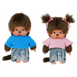 Monchhichi Set - Fashion Jongen en Meisje (20cm)