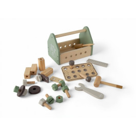Dantoy - Houten gereedschapsbox 26-delig in doos