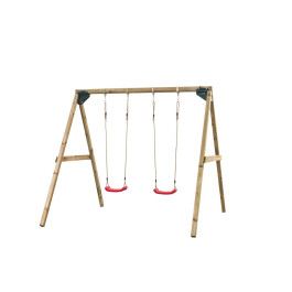 SwingKing Dubbele Houten schommel - Lucy