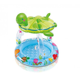 Intex Baby Zwembad met Dak Schildpad 102x107cm - (57119)