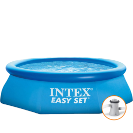 Intex Easy Set Pool Set Ø 244 x 76 cm + 12V Pomp - (28112)