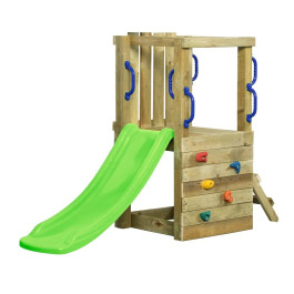 SwingKing - Speeltoren Irma Small + Glijbaan 120cm - Appelgroen