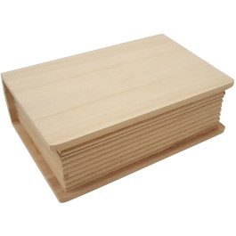 Playwood -Kist boek vorm paulownia