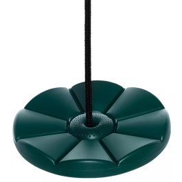 Dice - Kunststof Schotelschommel	Donkergroen - Zwart Gevlochten Touw