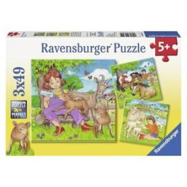 Ravensburger Puzzel - Mijn Lievelingsdieren (3x49)