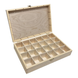 Playwood Houten Kist met 24 Vakken