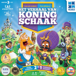 Megableu - Het Verhaal van Koning Schaak - Bordspel 