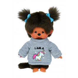 Monchhichi Meisje Eenhoorn (20cm)