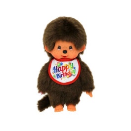 4905610242191 - Monchhichi Jongen Happy Birthday (20cm)