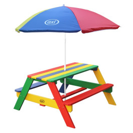 Nick Picknicktafel Regenboog - Parasol Regenboog