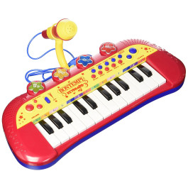 Bontempi Piano Toetsenbord met Microfoon - Rood