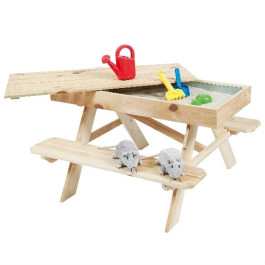 Kinderpicknicktafel met zandbak 