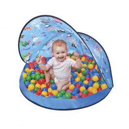 speeltent Aquarium 50 ballen blauw 120 cm