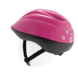 PexKids Race Helm Roze met Witte Bloemen