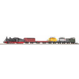 Piko H0 Startset - Stoomlocomotief met diverse goederenwagons - (57123)