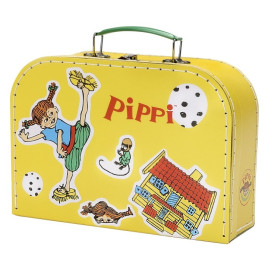 Micki - Pippi Langkous Koffer Geel 25cm