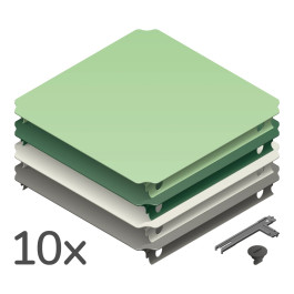 QUADRO - PANELEN SET XXL HOME - GROEN (10st.)