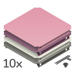 QUADRO - PANELEN SET XXL HOME - ROZE (6st.)