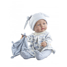 Paola Reina - Babypop Bebita - Meisje Walvis met Knuffeldoekje (42cm)