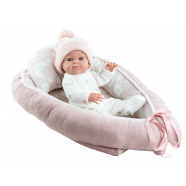 Paola Reina - Babypop Minipikolines Meisje met Bedje (32cm)