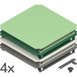 QUADRO - PANELEN SET S HOME - GROEN (4st.)