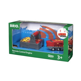 BRIO Rode RC Locomotief met Afstandsbediening - 33213