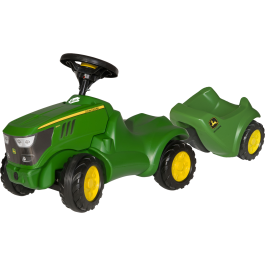 Rolly Toys - Minitrac Looptractor John Deere met Aanhanger