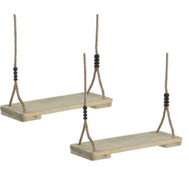 Set van 2 Houten Schommelzitjes (45x19cm)