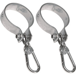 SwingKing Schommelhaken Rond Ø10cm Staal Zilver - Set van twee