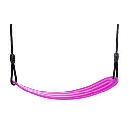 Dice - Soepel Schommelzitje Roze - Zwart Gevlochten Touw