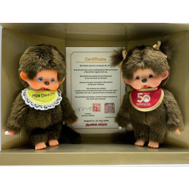 Monchhichi Jubileum Set 50 Jaar - Jongen & Meisje (met certificaat)